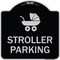 Signmission Stroller Parking With Graphic Heavy-Gauge Aluminum Architectural Sign, 18" x 18", BS-1818-22832 A-DES-BS-1818-22832 - alternate 1